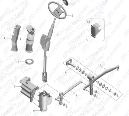 Yutong ZK6122H9 Bus Parts