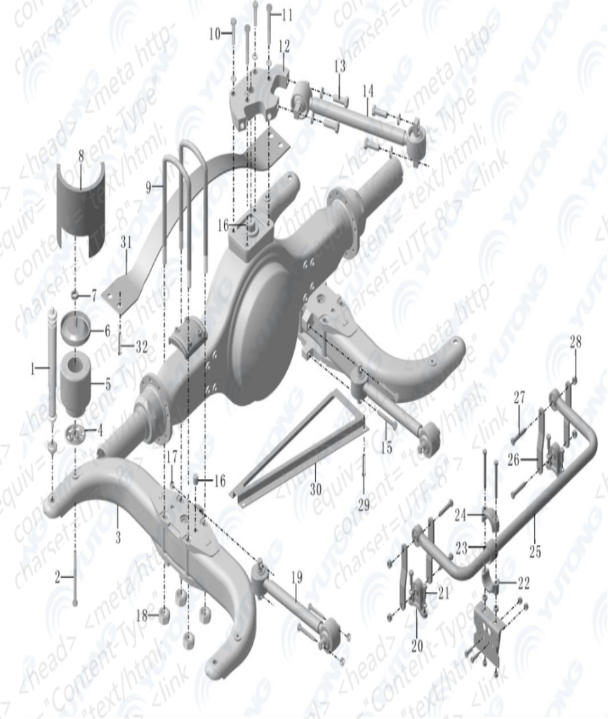 Yutong ZK6122H9 Bus Parts