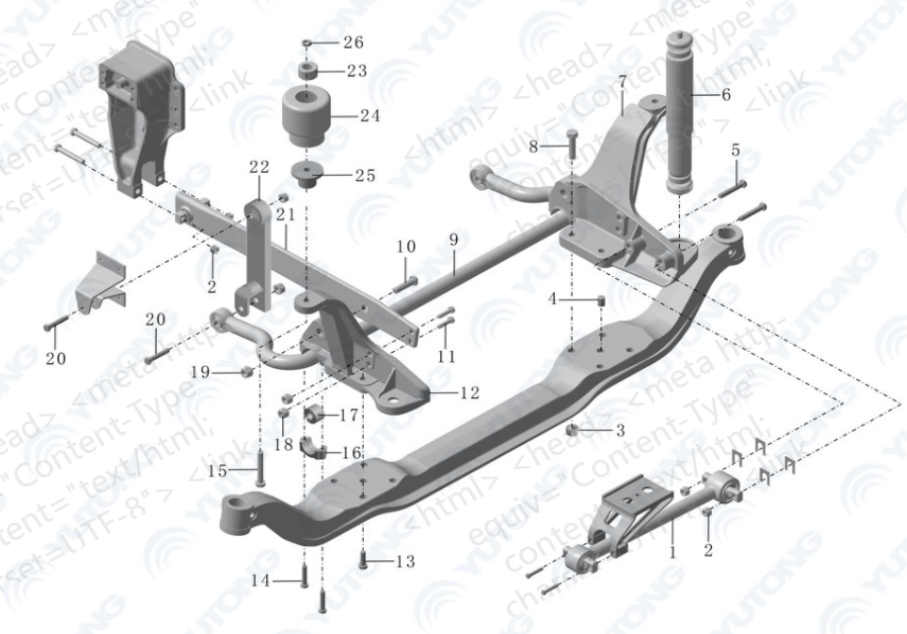 Yutong ZK6122H9 Bus Parts