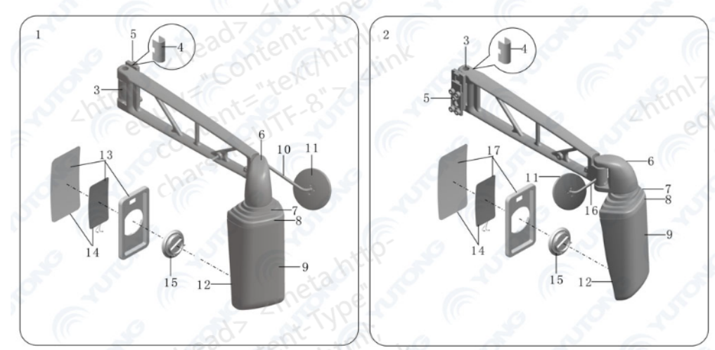 Yutong ZK6122H9 Bus Parts