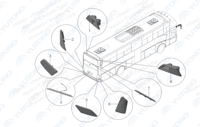 Yutong ZK6122H9 Bus Parts
