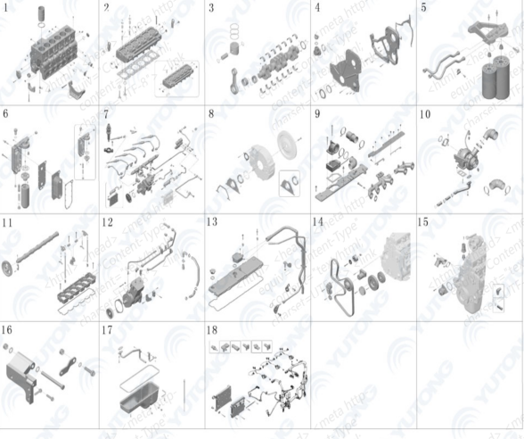 Yutong ZK6122H9 Bus Parts